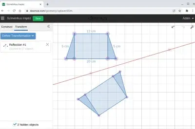 Desmos Geometry: ábrák fizikához, síkgeometriához